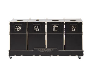 Sortaider Sorter SRT90B4 Easy clean trash cans